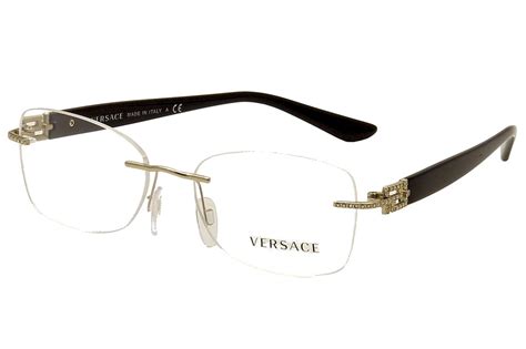 versace rimless glasses frames|discontinued Versace eyeglass frames.